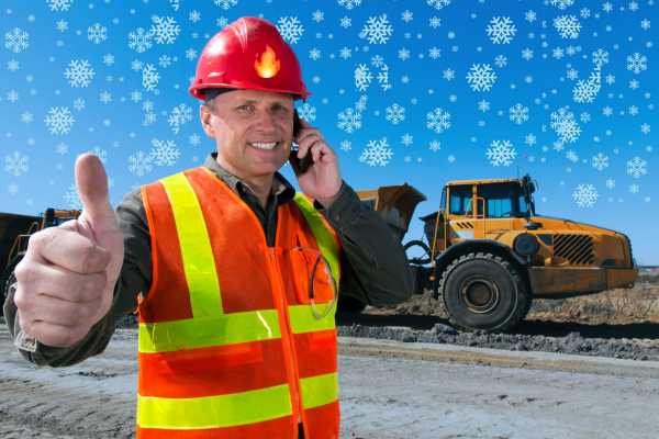 Construction sales representative making a cold call to a prospective client