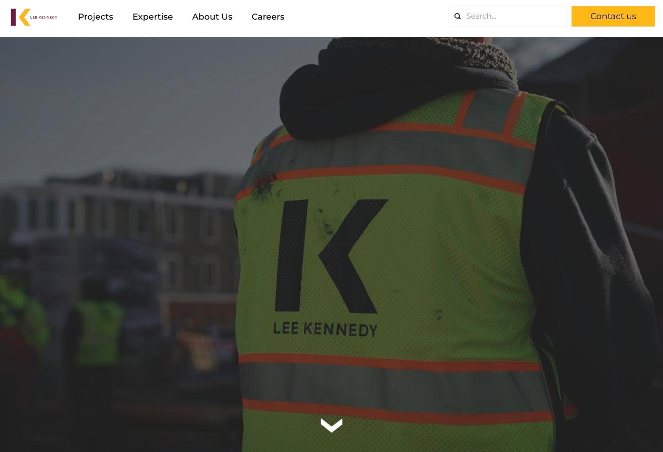 Lee Kennedy Co. construction website homepage