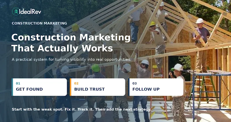 Construction marketing that actually works: get found, build trust, follow up