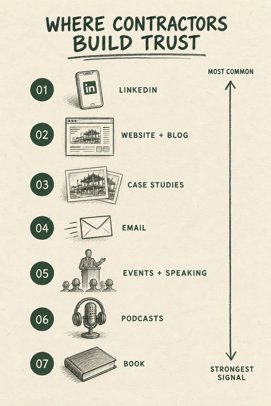 Where contractors build trust: seven content marketing channels for construction companies
